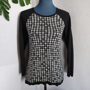 AB Studio Houndstooth Sweater